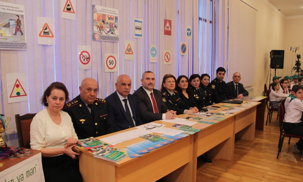Məktəblilər arasında “Yol hərəkəti qaydaları və mən” mövzusunda bilik yarışı təşkil olunub